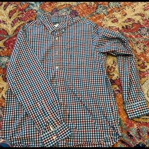 Large old Navy button down plaid shirt